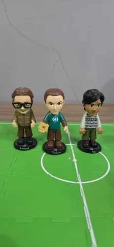 3 miniaturas Big Bang Theory Bobs , Leonard, Sheldon e Rajj