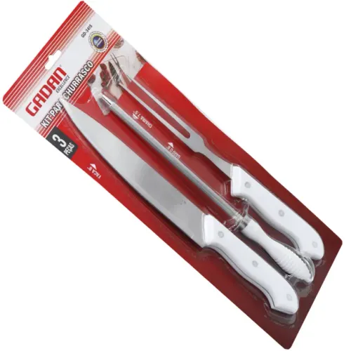 KIT PARA CHURRASCO C/ 3 PEÇAS