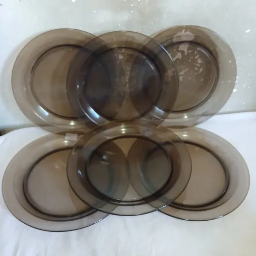 Jogo de pratos de vidro Vereco