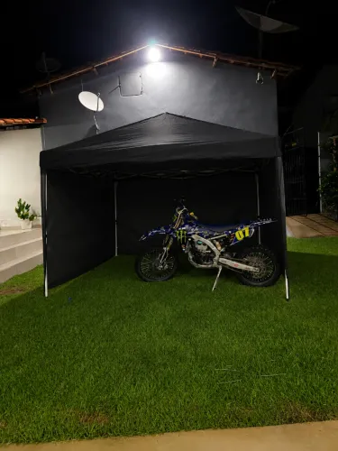 Gazebo / Tenda SANFONADO MOR 3x3M PRETA COM 3 PAREDES