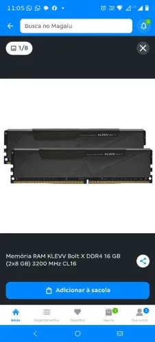 Memória ram 2 pente de 16g 3200