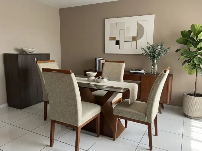 Mesa de jantar 4 lugares linda 