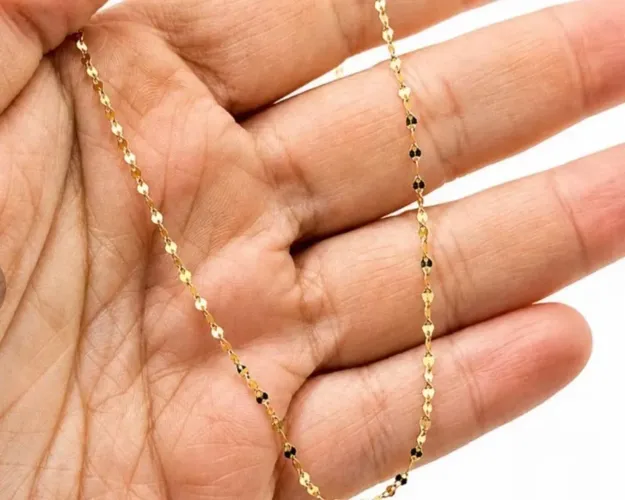Colar ouro 18 k 40 cm