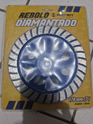 Rebolo Diamantado Heavy duty 2 unidades. Cada unidade custa R$ 125