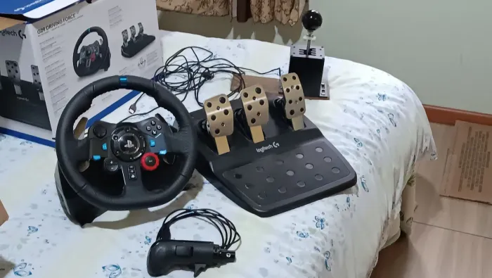 KIT Volante Logitech G29 - Cambio 6+R - Manopla de caminhão