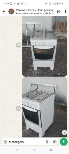 Fogão usado 4 bocas