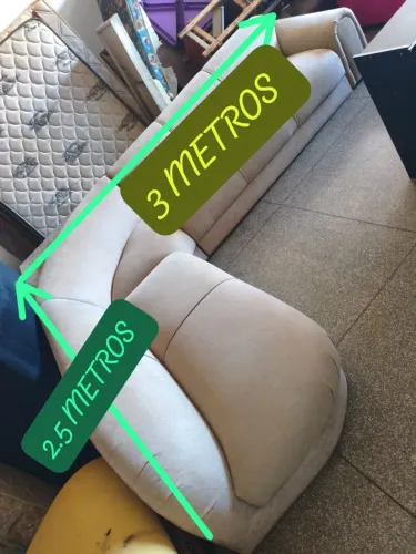 Sofá de canto grande bem novinho top