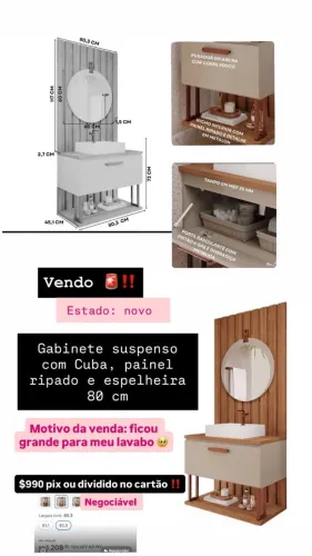 Gabinete de banheiro 