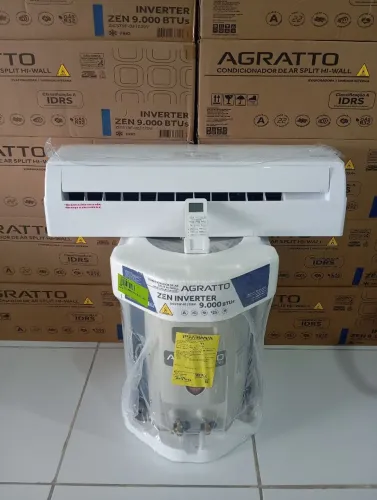AR CONDICIONADO NOVO AGRATTO ZEN TOP INVERTER 09.000 BTUs
