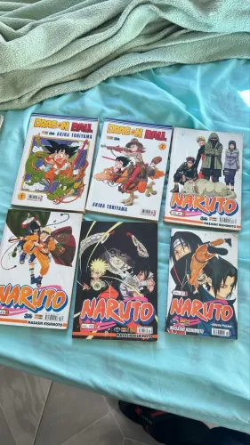 Mangás Naruto e Dragon Ball