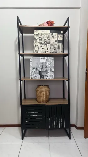 Armário Gabinete Balcão Multiuso Portas Organizador Office