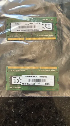 Memoria para notebook 8GB DDR3 (2 pentes de 4GB) - Lenovo
