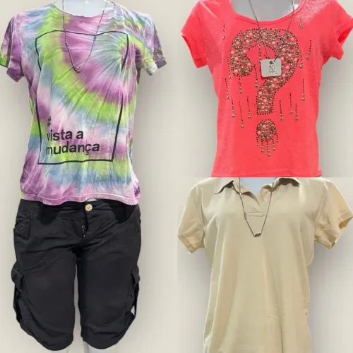 LOTE 23 ROUPAS FEM P/M R$200 OPORTUNIDADE