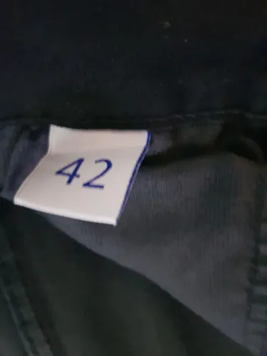 calça boot cut feminina de sarja cintura alta sawary preta 42
