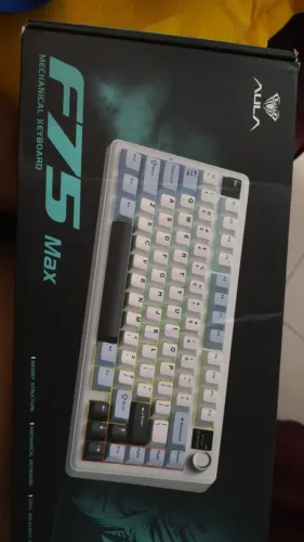 Teclado aula f75 Max branco 
