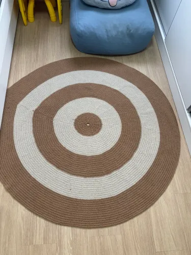 Tapete redondo crochê quarto infantil