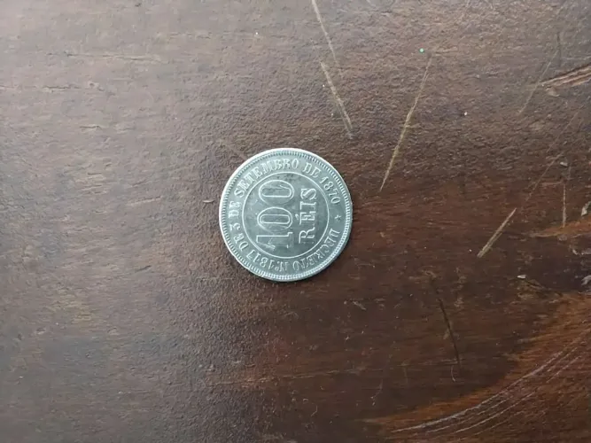 Moedas Flor de cunho 1885 com sigla valor a combinar 