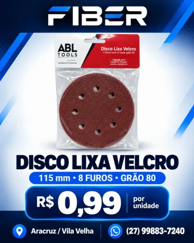Disco lixa velcro