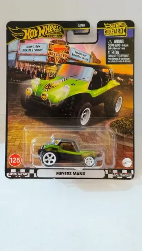 HOT WHEELS MEYERS MANX PNEUS DE BORRACHA MINI EM METAL NOVA 1:64