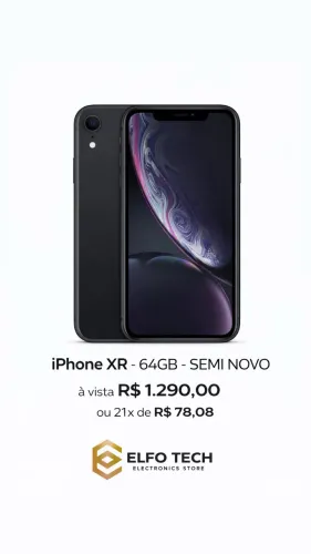 IPHONE XR - 64GB - SEMI NOVO