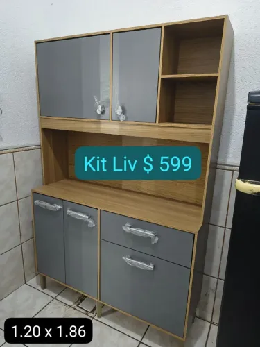 Armário de Cozinha Novo 1,20m Larg Entrega Grátis