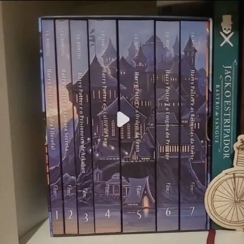 Box Harry Potter Scholastic - castelo (caixa azul)