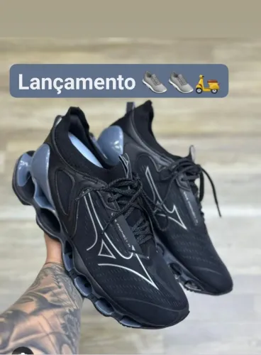Mizuno prophcy 14 ( preto/ prata. )