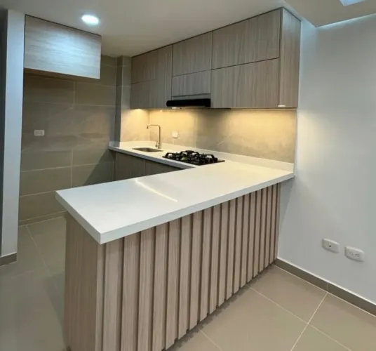 Bancada esculpida em porcelanato 
