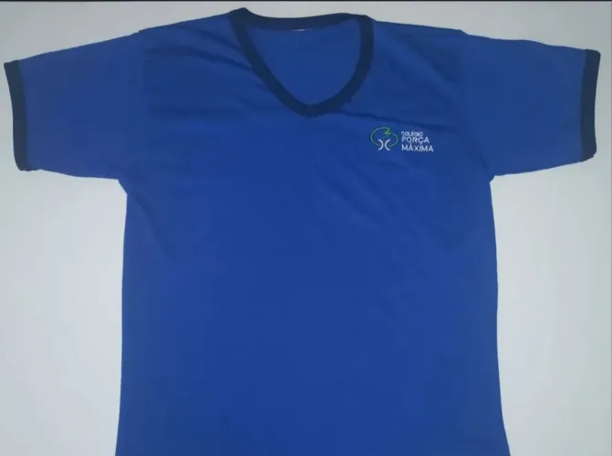 Blusa uniforme colégio Força Máxima 