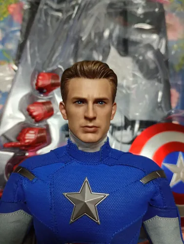 Cabeça capitão América 1/6 hot toys Chris Evans Head 1/6 vingadores