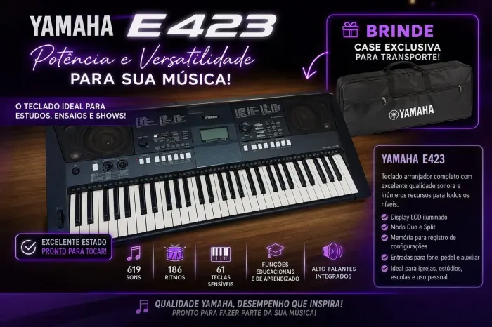 Teclado yamaha psr e 423