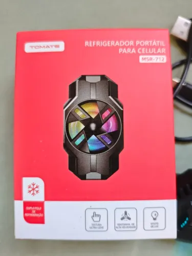 Cooler Resfriador Celular Gamer Placa Peltier Rgb Usb-c Pubg Cor MSR712