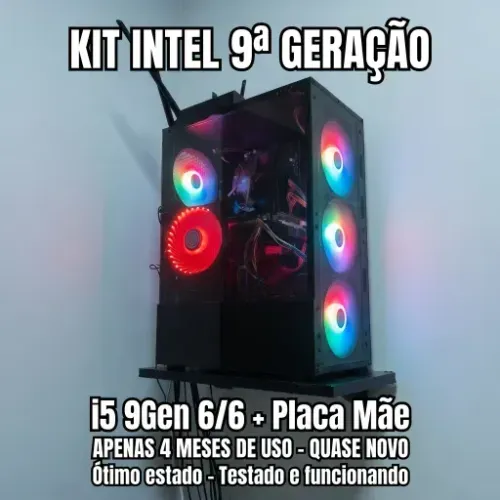 Kit Intel i5 9ª Geração 6/6 + Placa Mãe - Quase Novo (4 meses)
