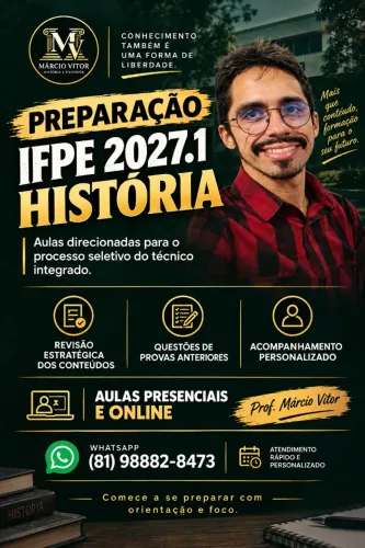 Aulas de História para o IFPE 2027.1 | Professor Particular