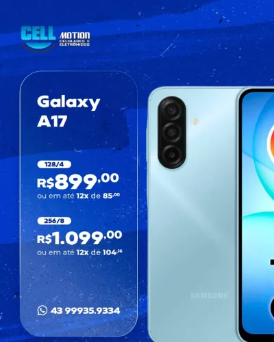 Samsung Galaxy A17 128GB e 256GB