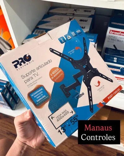 Suporte Articulado Tv 13 - 55 Retrátil Pro Eletrônic 