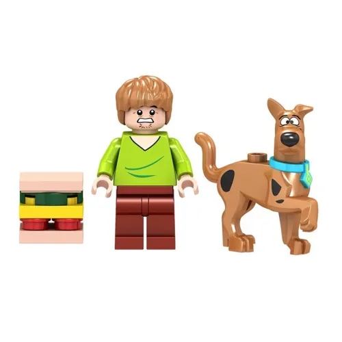Dupla Minifiguras Scooby-Doo | 2 por 1 Colecionáveis 5cm