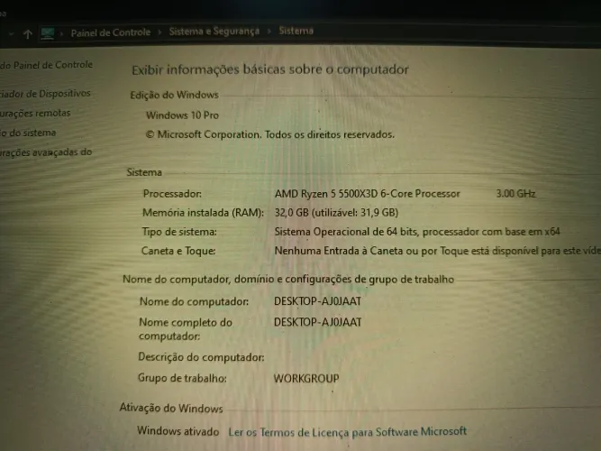RYZEN 5 5500X3D POUCO USADO PRA VENDER LOGO