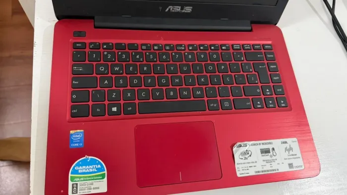 Notebook ASUS Z450L Intel Core i3 - Vermelho