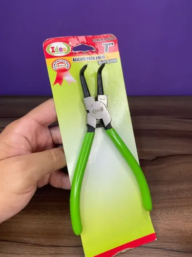 Alicate para anéis bico curvo 7? idea ID-4833A an3