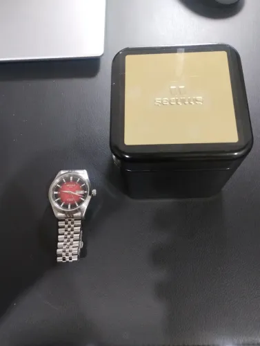 Relógio Automático Seculus Vermelho 
