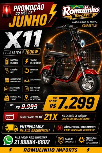 Scooter Elétrica x11 1000w
