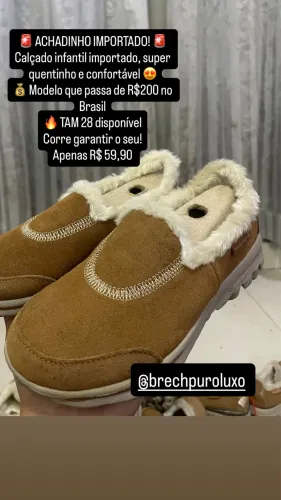Calçado Infantil Importado Quentinho Tam 28 