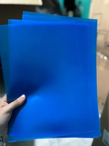 Kit 10 Pastas Em Formato L Dello A4 Azul