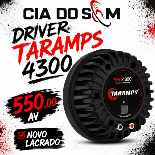 Taramps 4300 e 1k8 NOVO LACRADO