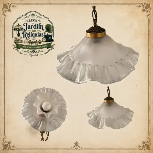Lustre Antigo Vidro