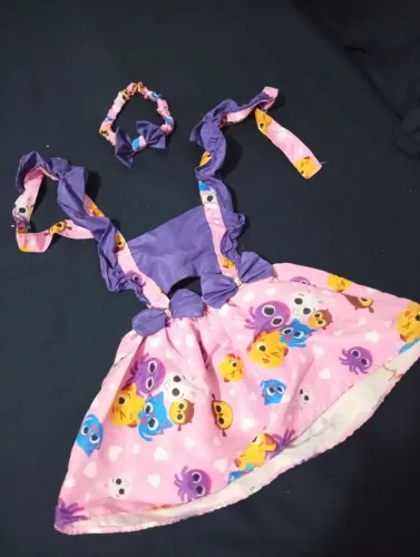 Vestido do Bolofofos com Tiara