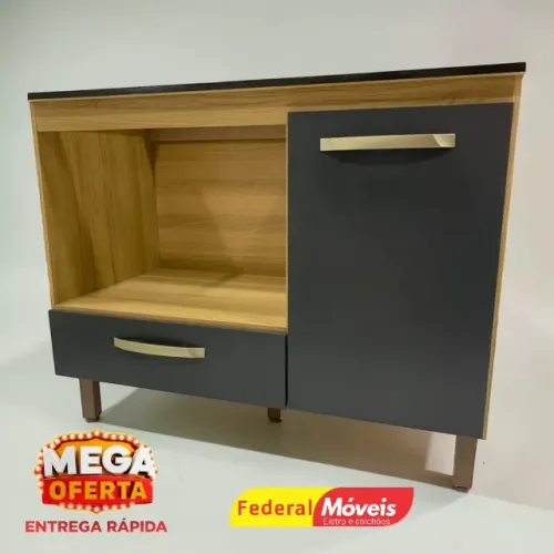 Balcão 1,05m p/ Cooktop 4 ou 5 bocas - Promoção!