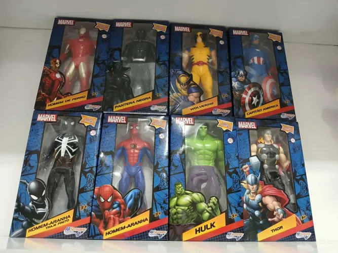 Boneco SUPER HERÓIS MARVEL. Aqui na LOJA FABGAMES 