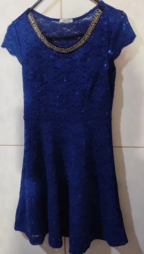 Vestido de Festa Tam M azul